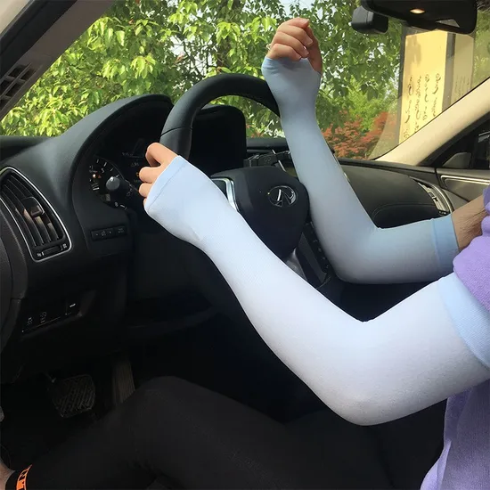 Wholesale Customized Sunblock UV Protection Arm Sleeves Arm Covers for Outdoor Sports 