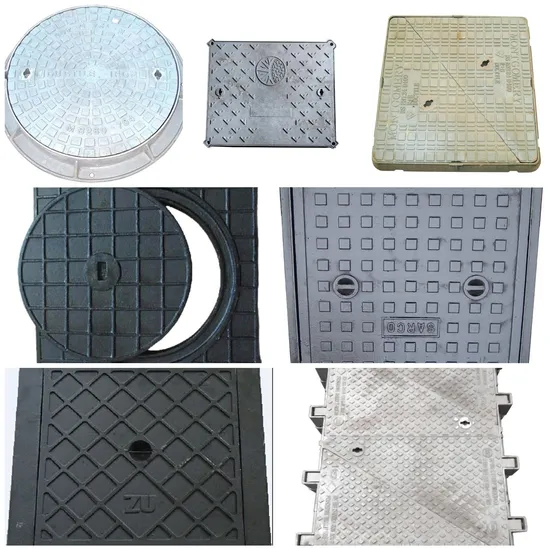 Municipal Durable Round Well Cover Ductile Cast Iron Manhole Cover for Roadway 