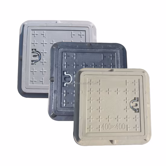Square Manhole Cover En124 C250 D400 Composite Manhole Covers with Ring Lifter Shape Customized