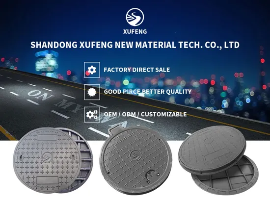 Factory Direct Delivery Composite Manhole Cover Round FRP/BMC Manhole Cover for Municipal Construction 
