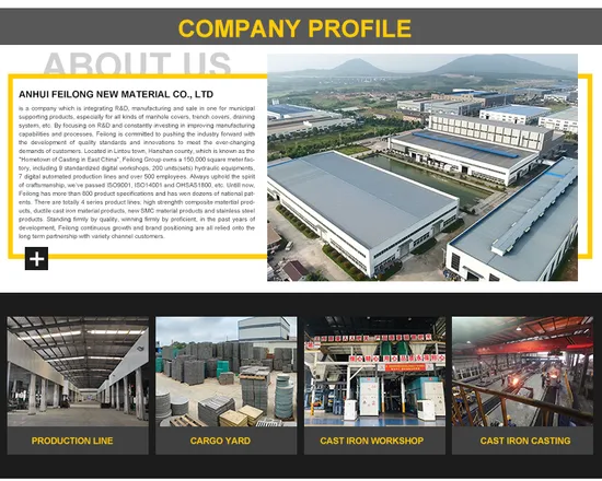 Waterproof En124 Manhole Cover Plastic Composite Manhole Cover SMC Square Manhole Cover 