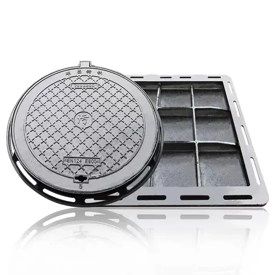 En124 D400 Ductile Cast Iron Manhole Cover and Frame / Round & Square Sewer Covers / Heavy Load Road Drainage Access Cover / Customized Size & Logo Available 