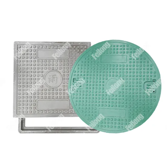 En124 A15 BMC Circular Sewer Cover Resin Composite Manhole Covers with Handle 
