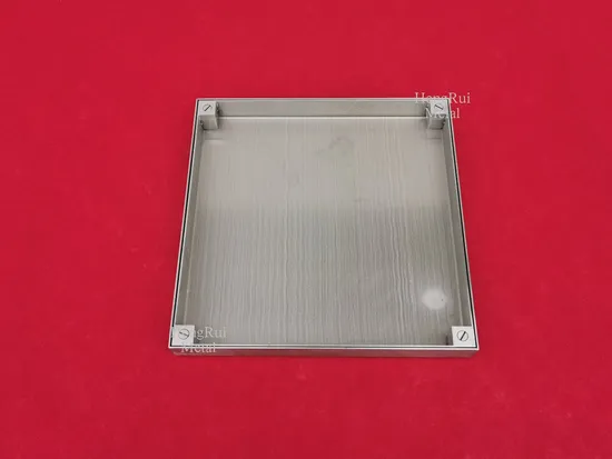 China Metal Product Customized Premium Stainless Steel Custom High Quality Factory Export Heavy Manhole Cover Construction Accessory for Industrial Public Use 