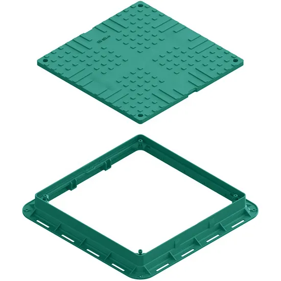 Made in China BMC SMC Composite Manhole Covers with Ring Lifter Round Square Shape Customized 